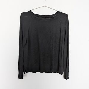 Zara Fine Knit Sweater – Black, Women's S